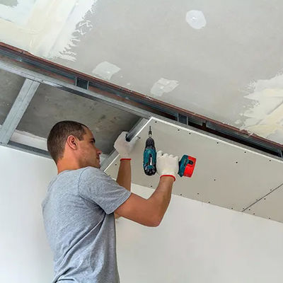 よい価格 12.5mm補強された石膏ボード、天井のための2440 x 1220の石膏ボード オンライン