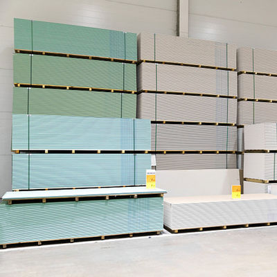 よい価格 屋内壁用耐湿性石膏ボード 9.5mm 1220×2440mm 軽量乾式壁シート オンライン