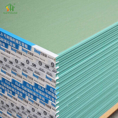 よい価格 モダンデザイン 5/8 インチ 1/2 インチ 燃焼性のないジプスパネル 耐水石膏材 耐水石膏板 オンライン